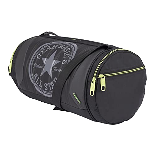 Gear Polyester Black and Green Travel Duffle (DUFPRO2000103) - Image 3