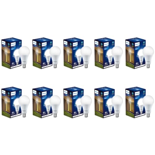 Philips 12W B22 LED Cool Day Light Bulb, Pack of 10