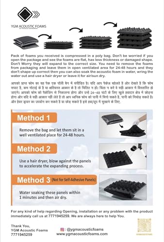YGM Acoustic Foams® Pyramid Acoustic