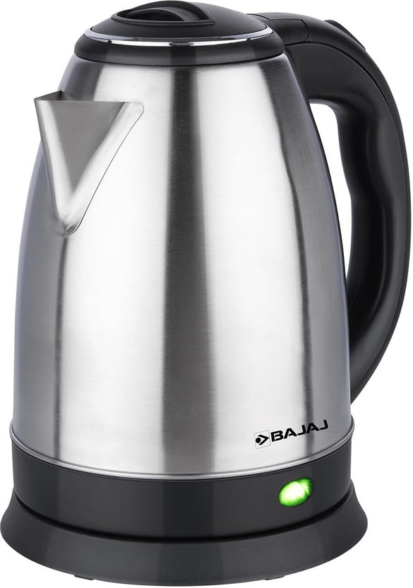 BAJAJ KTX 1.8 L DLX Electric Kettle (1.8 L, Black, Silver)