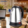 BAJAJ KTX 1.8 L DLX Electric Kettle (1.8 L, Black, Silver) - Image 2