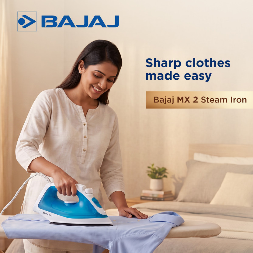 BAJAJ MX 2 Neo 1250 W Steam Iron (Blue, White) - Image 2