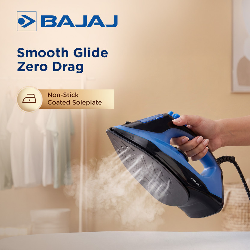 BAJAJ MX 17 1600 W Dry Iron (Black, Blue) - Image 4