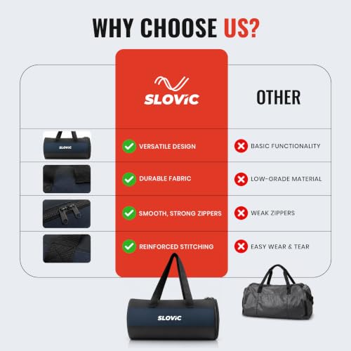 Slovic Gym Bag for Men [20 LTR] | with Seperate Shoe Compartment - Image 7