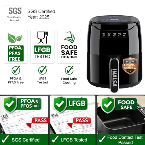INALSA Air Fryer 4.2 ltr|1400