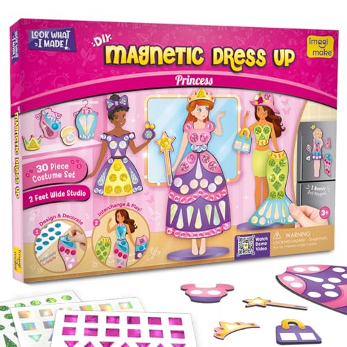 Imagimake DIY Magnetic Dress Up Princess | Toy for Girls Age 3-7 Years