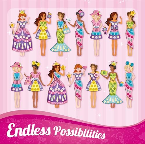 Imagimake DIY Magnetic Dress Up Princess | Toy for Girls Age 3-7 Years - Image 7