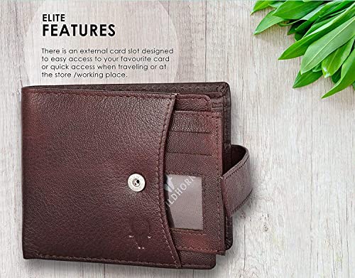 WildHorn Rfid Protected Leather Wallet For Men, Brown - Image 5