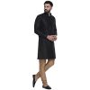 Veera Paridhaan Men's Ethnic Jacquard Printed Long Straight Kurta - Image 3