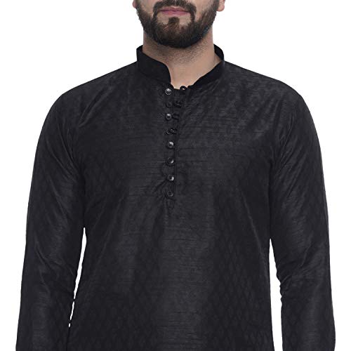 Veera Paridhaan Men's Ethnic Jacquard Printed Long Straight Kurta - Image 5