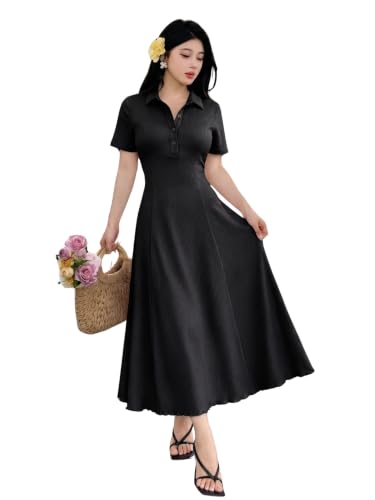 TAGDO Women's Collared Fit