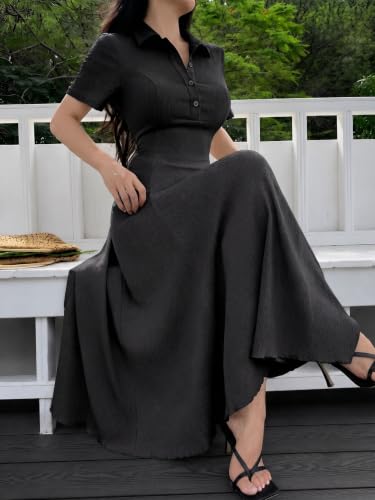 TAGDO Women's Collared Fit