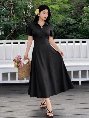 TAGDO Women's Collared Fit