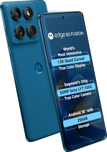 Motorola Edge 60 Fusion 5G, Pantone Mykonos Blue, 256 GB, 12 GB RAM - Image 4