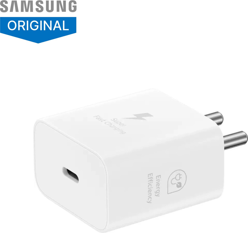 Samsung 25 W Adaptive Fast Charging 3 A Wall Charger for Mobile (