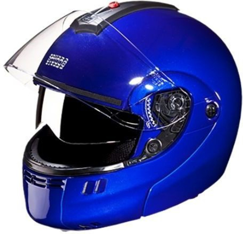 STUDDS Ninja 3G Double Visor Motorbike Helmet (Flame Blue) - Image 2