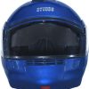 STUDDS Ninja 3G Double Visor Motorbike Helmet (Flame Blue) - Image 3