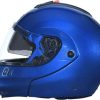 STUDDS Ninja 3G Double Visor Motorbike Helmet (Flame Blue) - Image 4