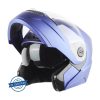 STUDDS Ninja 3G Double Visor Motorbike Helmet (Flame Blue) - Image 7