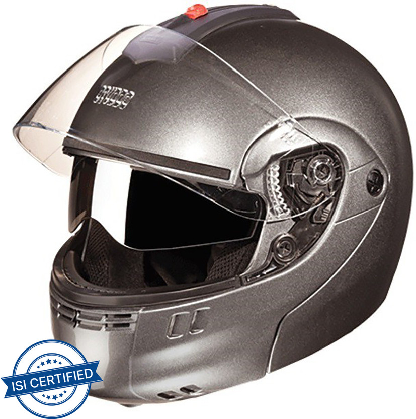 STUDDS Ninja 3G Double Visor Motorbike Helmet (Flame Blue) - Image 10