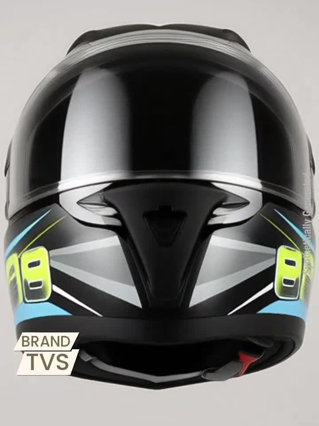 TVS Racing Titan Series Motorbike Helmet (Green) - Image 3