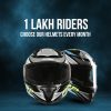 TVS Racing Titan Series Motorbike Helmet (Green) - Image 5