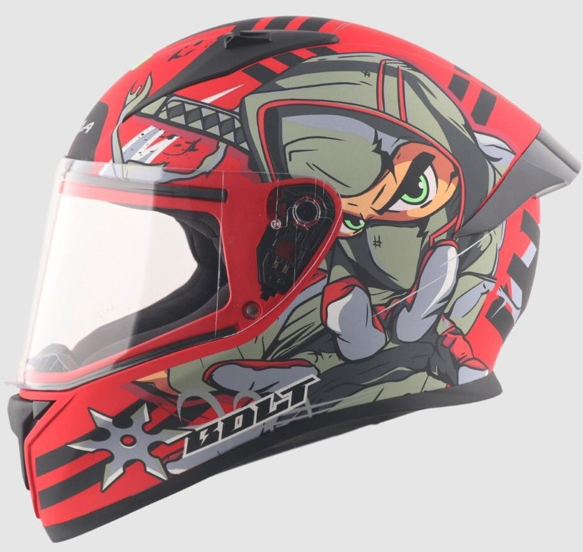 TVS Racing Titan Series Motorbike Helmet (Green) - Image 8
