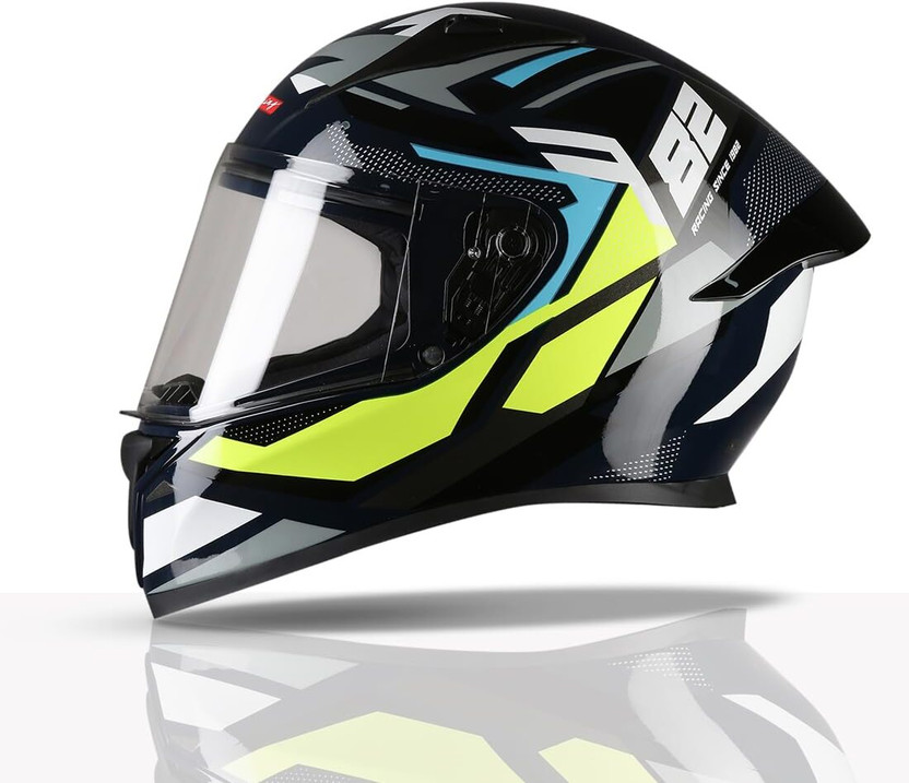 TVS Racing Titan Series Motorbike Helmet (Black) - Image 8