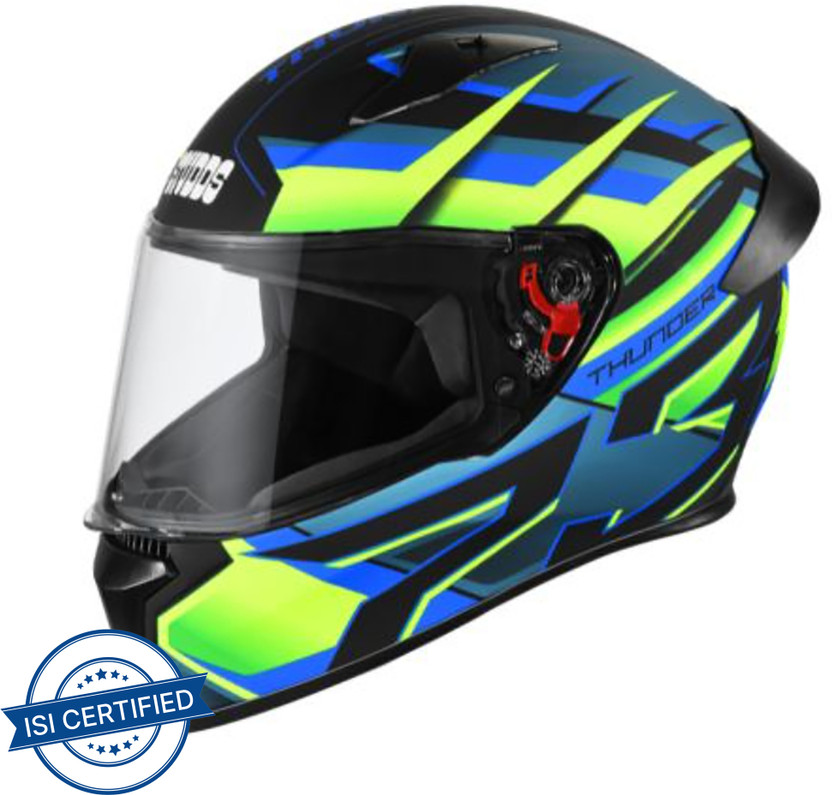 STUDDS Motocross D2 with Visor Motorbike Helmet (Black) - Image 6