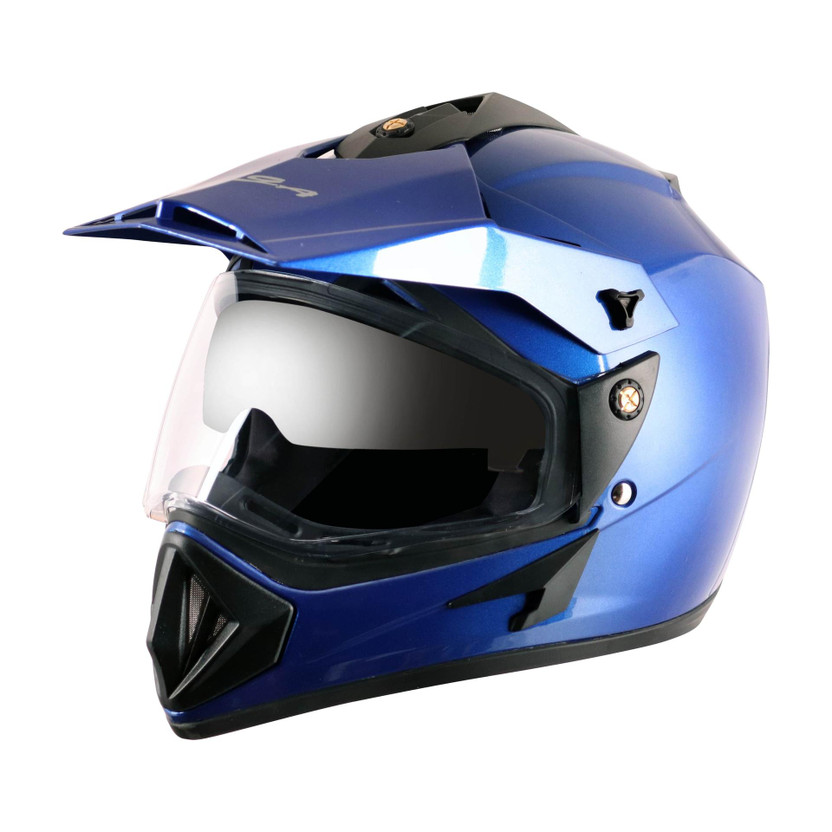STUDDS Motocross D2 with Visor Motorbike Helmet (Black) - Image 7