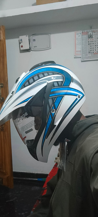 STUDDS Motocross D2 with Visor Motorbike Helmet (Black) - Image 10