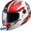 STUDDS Professional Motorsports Helmet (White And Red) - Image 4