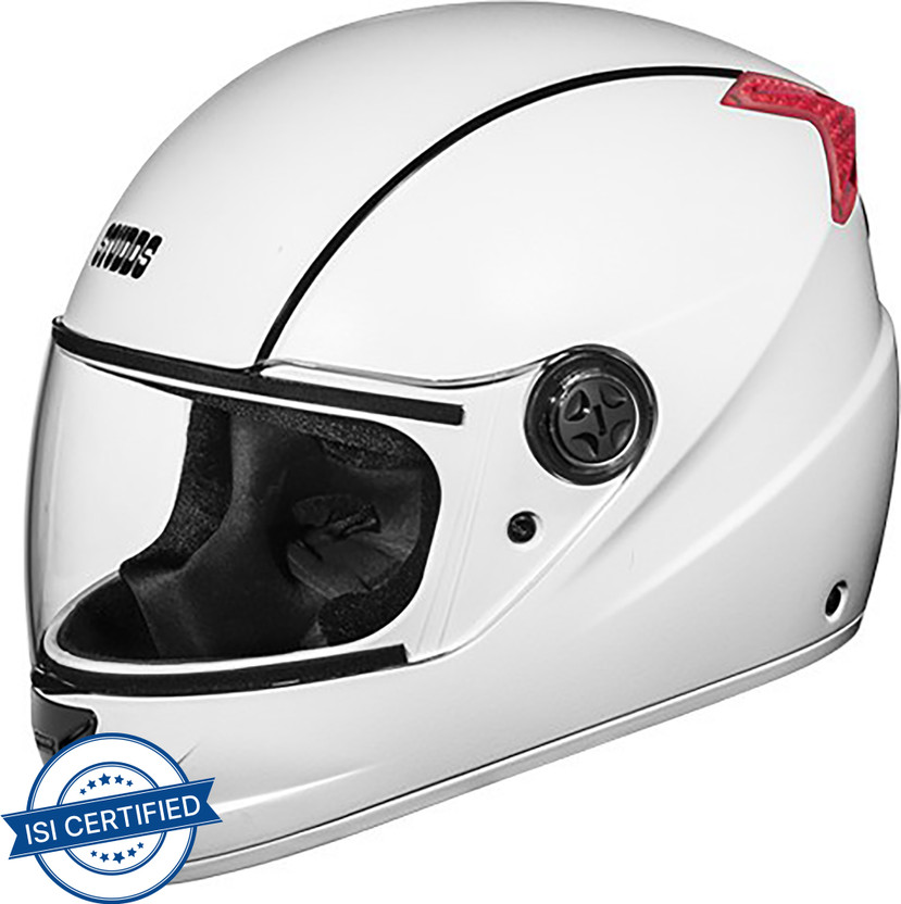 STUDDS Professional Motorsports Helmet (White And Red) - Image 9