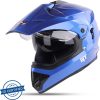 STUDDS MOTOCROSS PLAIN WITH VISOR OFF ROAD FULL FACE Motorbike He - Image 3