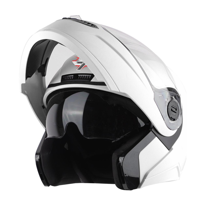 STUDDS MOTOCROSS PLAIN WITH VISOR OFF ROAD FULL FACE Motorbike He - Image 4