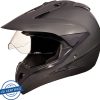 STUDDS MOTOCROSS PLAIN WITH VISOR OFF ROAD FULL FACE Motorbike He - Image 6