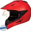 STUDDS MOTOCROSS PLAIN WITH VISOR OFF ROAD FULL FACE Motorbike He - Image 9