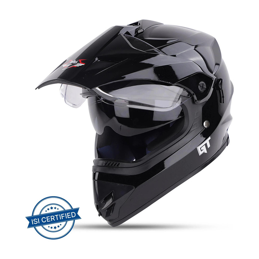 STUDDS Motocross D2 with Visor Motorbike Helmet (White) - Image 4