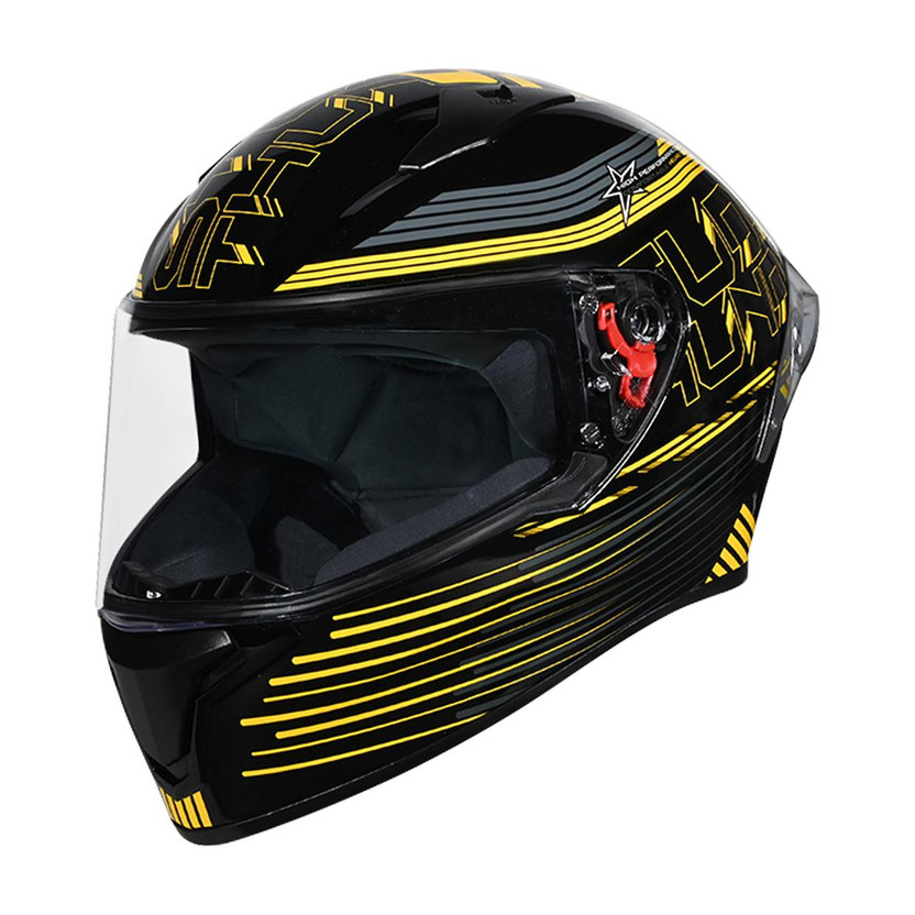 STUDDS Thunder D11 ISI Certified Full Face Graphic with Clear Vis - Image 7