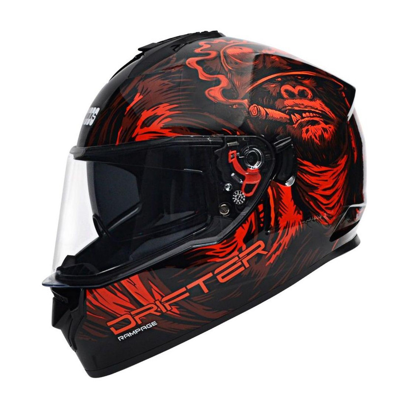 STUDDS Drifter D3 Motorbike Helmet (Black N1) - Image 6