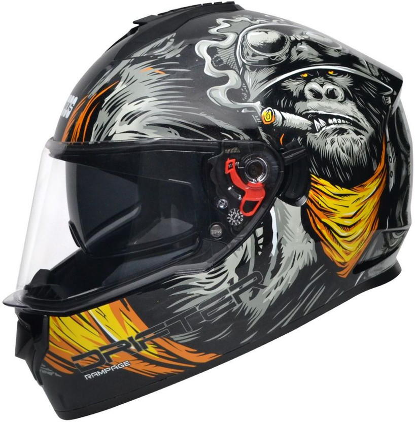 STUDDS Drifter D3 Motorbike Helmet (Black N1) - Image 8