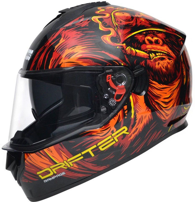 STUDDS Drifter D3 Motorbike Helmet (Black N1) - Image 9
