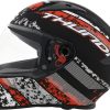 STUDDS Thunder D1 with Clear Visor Motorbike Helmet (Matt Black N - Image 4