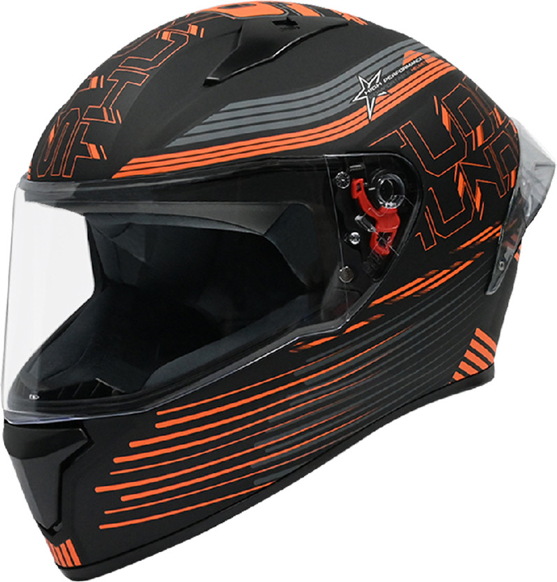 STUDDS Thunder D1 with Clear Visor Motorbike Helmet (Matt Black N - Image 7