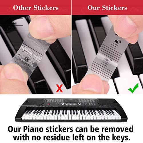 Piano Stickers Labels for 37