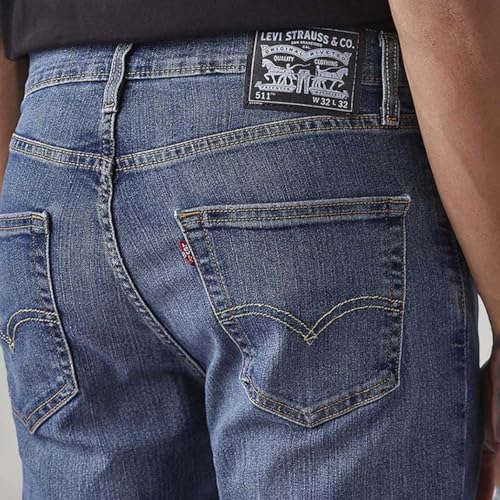 Levi's Men's 511 Dark Grey Slim Fit Mid Rise Jeans - Image 4