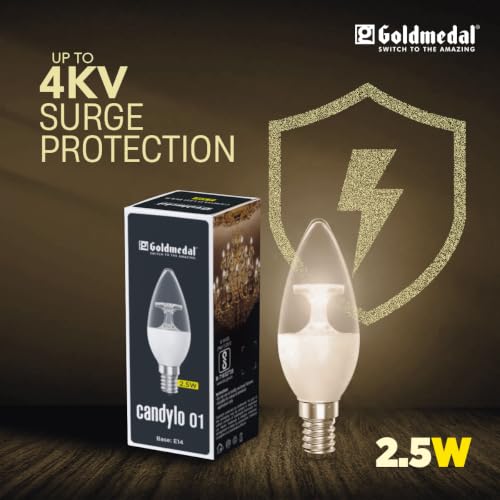 Goldmedal Candylo 01 2.5W Candle Bulb Base E14 Warm White(3000K) - Image 4