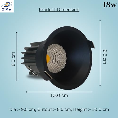 D'Mak 18W Black Body LED