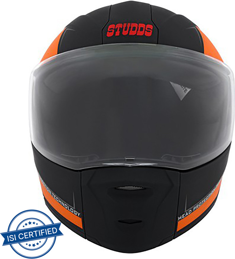 STUDDS Ninja Elite Super D3 Motorbike Helmet (Matt Black N4) - Image 4