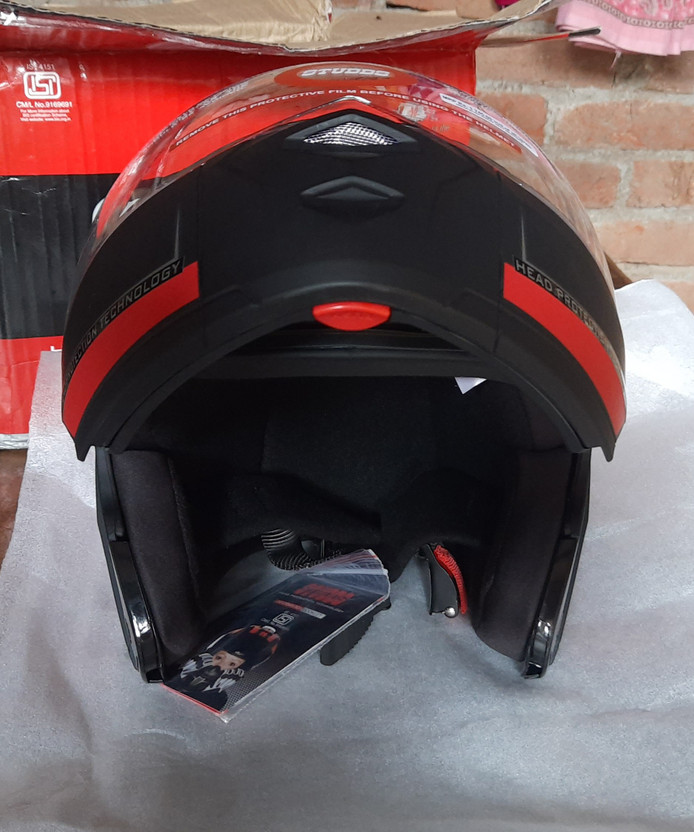 STUDDS Ninja Elite Super D3 Motorbike Helmet (Matt Black N4) - Image 9